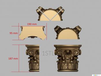 Chapiters (KP_0551) 3D model for CNC machine